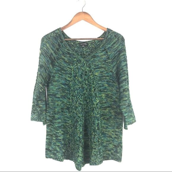 Notations Green Long Sleeve Knit Sweater - Picture 1 of 6